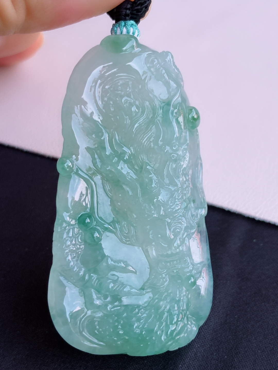 冰飘花龙牌，栩栩如生，尺寸58.8/31.3/9.9/自然光实拍