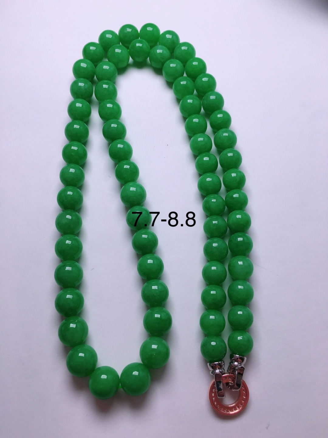 ️绿珠子项链，晶莹剔透，新颖时尚，bixia，7.7-8.8