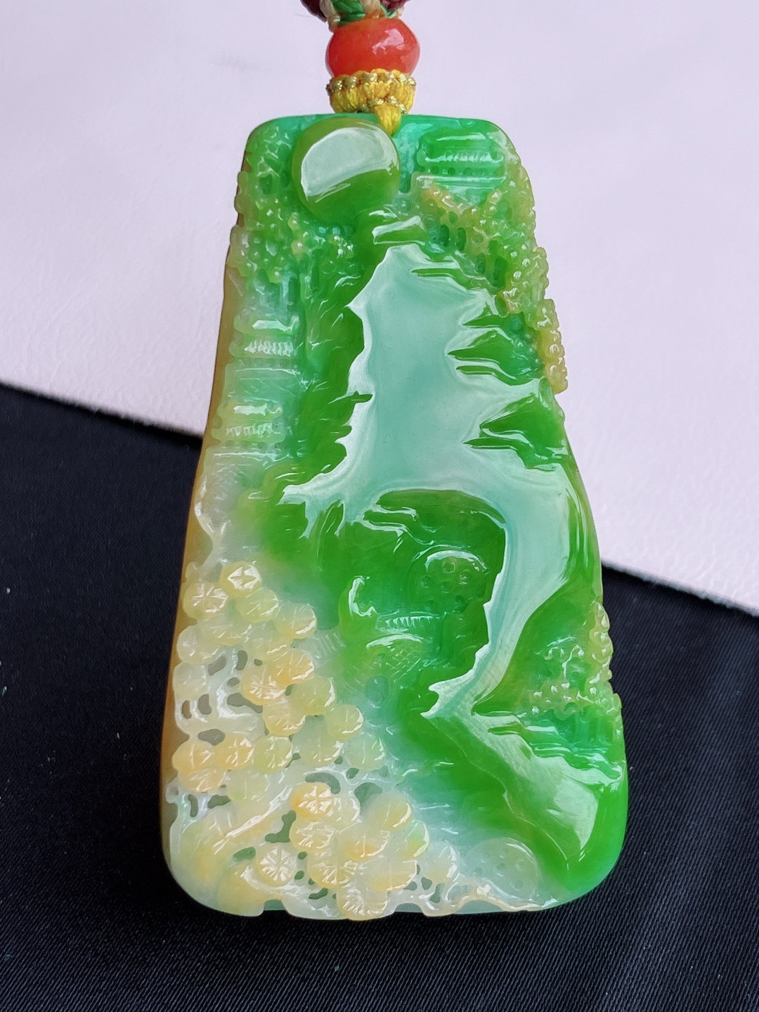 三山水牌，意境美，尺寸57.6/38.8/9/自然光实拍