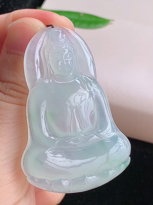 ️ 观音，尺寸52.8-36.0-5.4mm，包A附证书