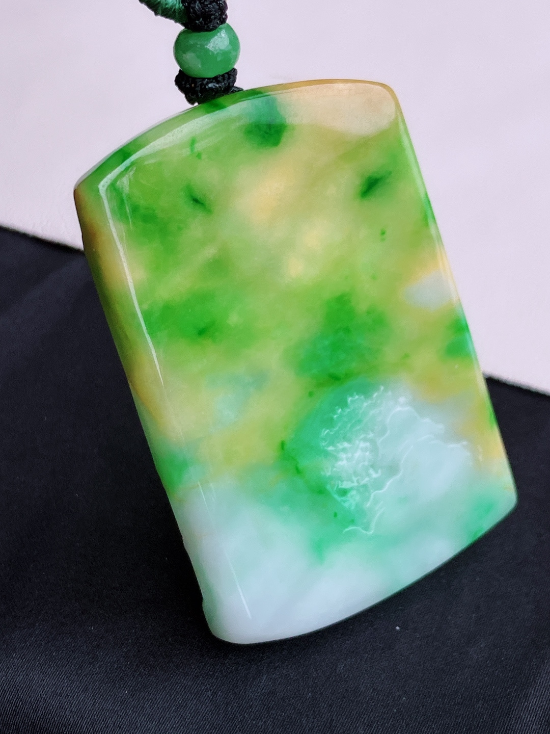 三彩山水牌，意境美，尺寸63/42/7/自然光实拍