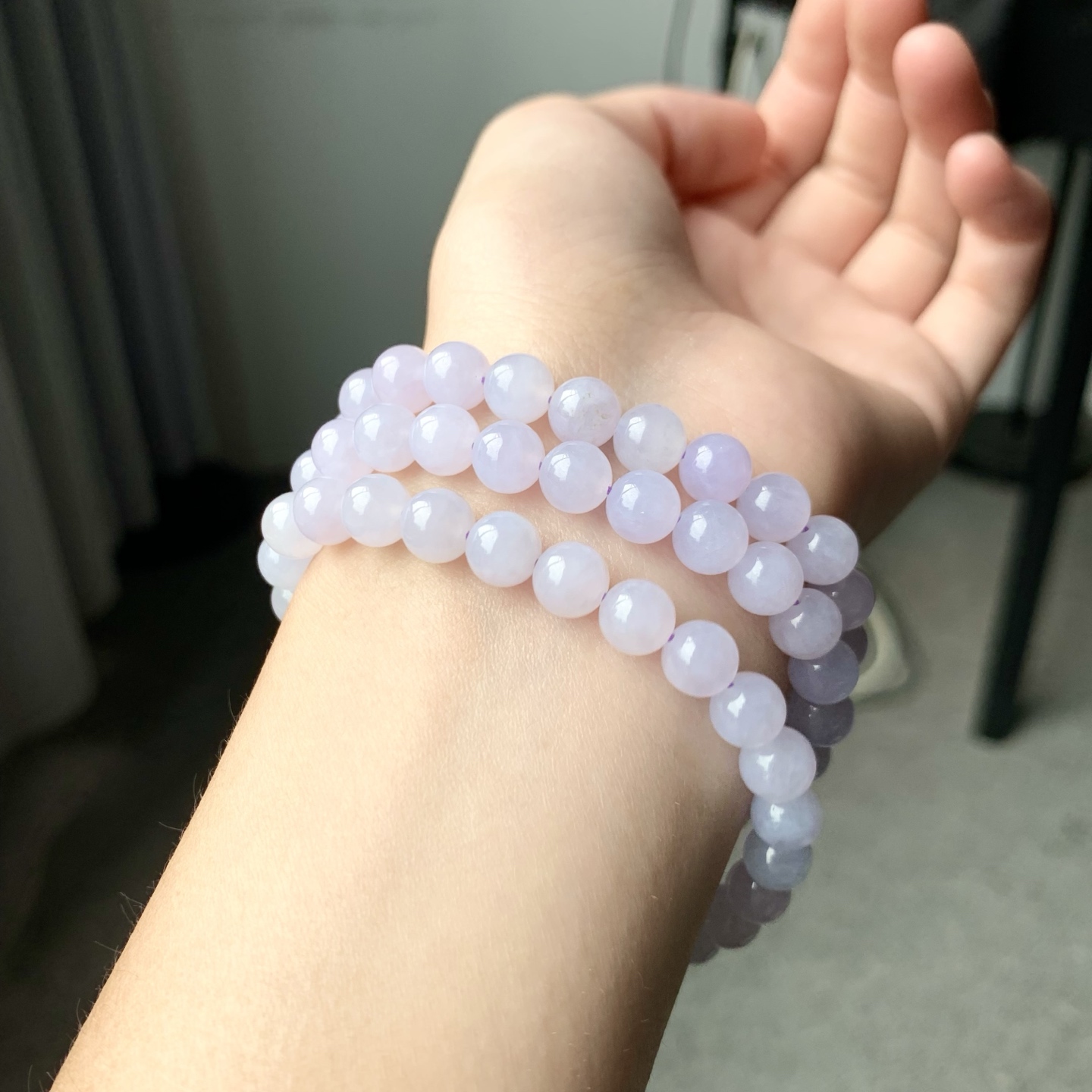 冰紫珠链 细腻胶润 色泽细腻 尺寸7颗数78【NINI148】