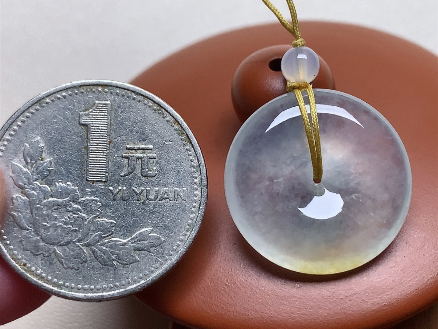 ️ 黄翡怀古 色泽别致漂亮，种水，无裂，尺寸21*4.7