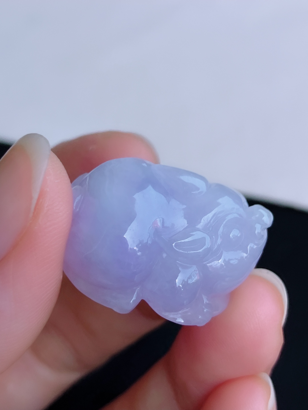 冰紫貔貅，饱满大气，尺寸26/24/15.6/自然光实拍