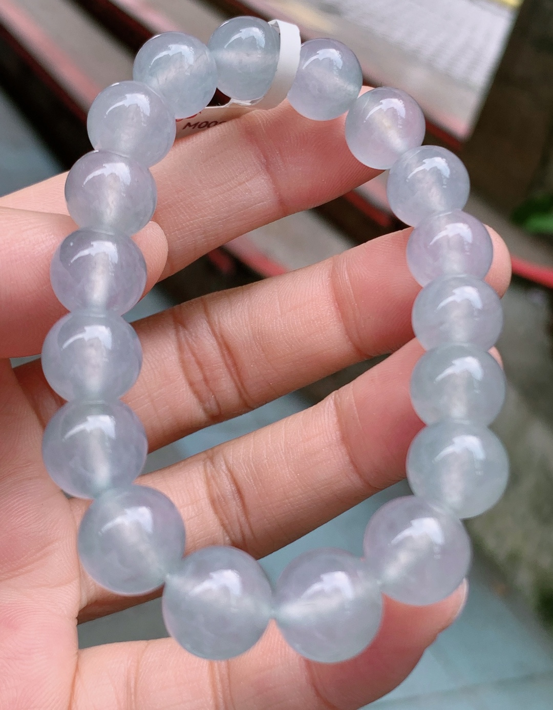 ️ 18颗冰蓝底手链