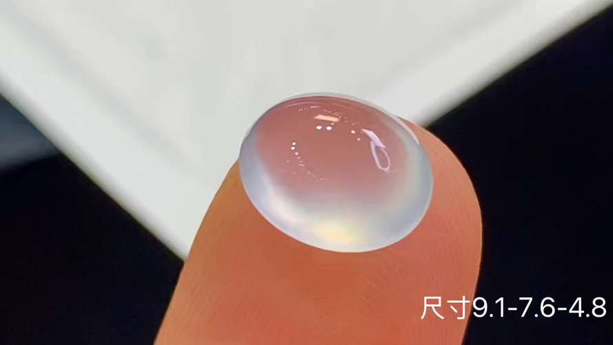 玻璃种蛋面，无裂，9.1-7.6-4.8