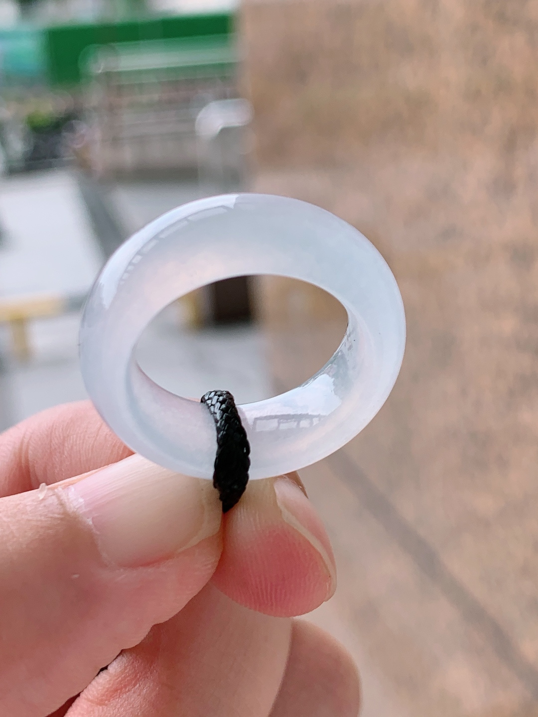️ 指环，宽版戒圈，种老起光清透纯净，极简百搭不挑手型 裸石25.3-8.2-4.5 内直径16.