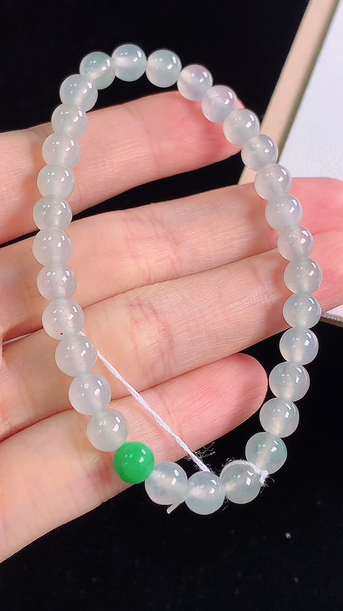 冰种手链，尺寸:6.1-6.1mm