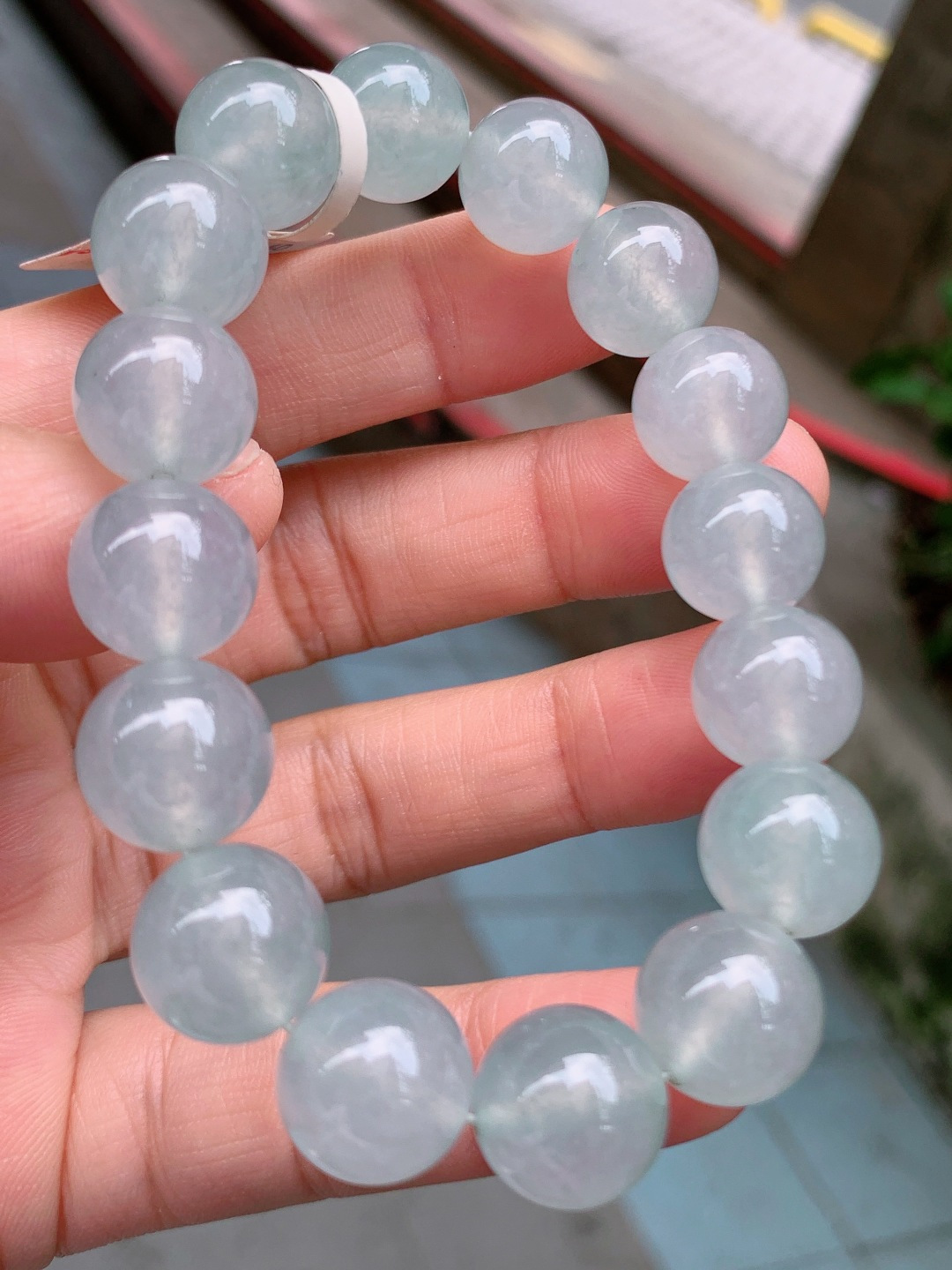 ️ 12.8mm16颗冰手链