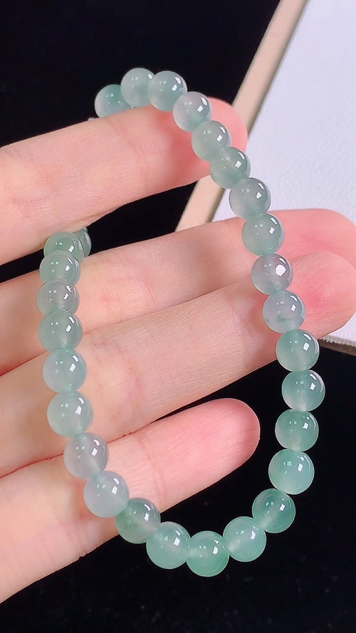 冰种手链，尺寸:6.2-6.2mm 9
