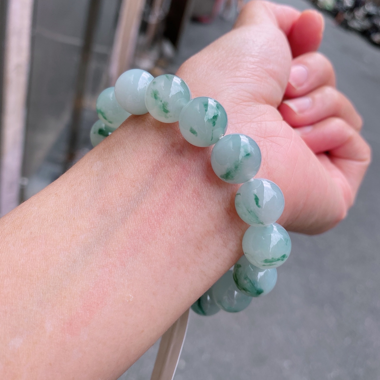 ️ 飘花手串 有种水 油润 度百分之90以上，12.6