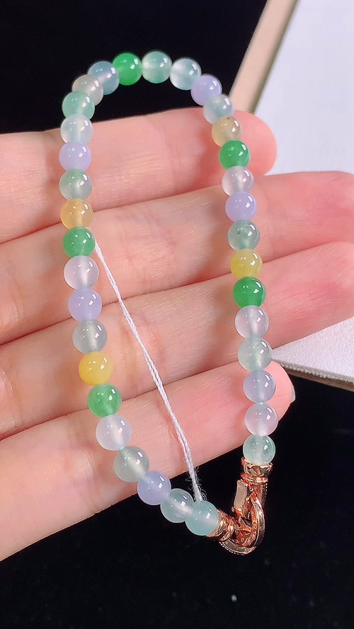 ️多彩手链，尺寸:5.2-5.2mm