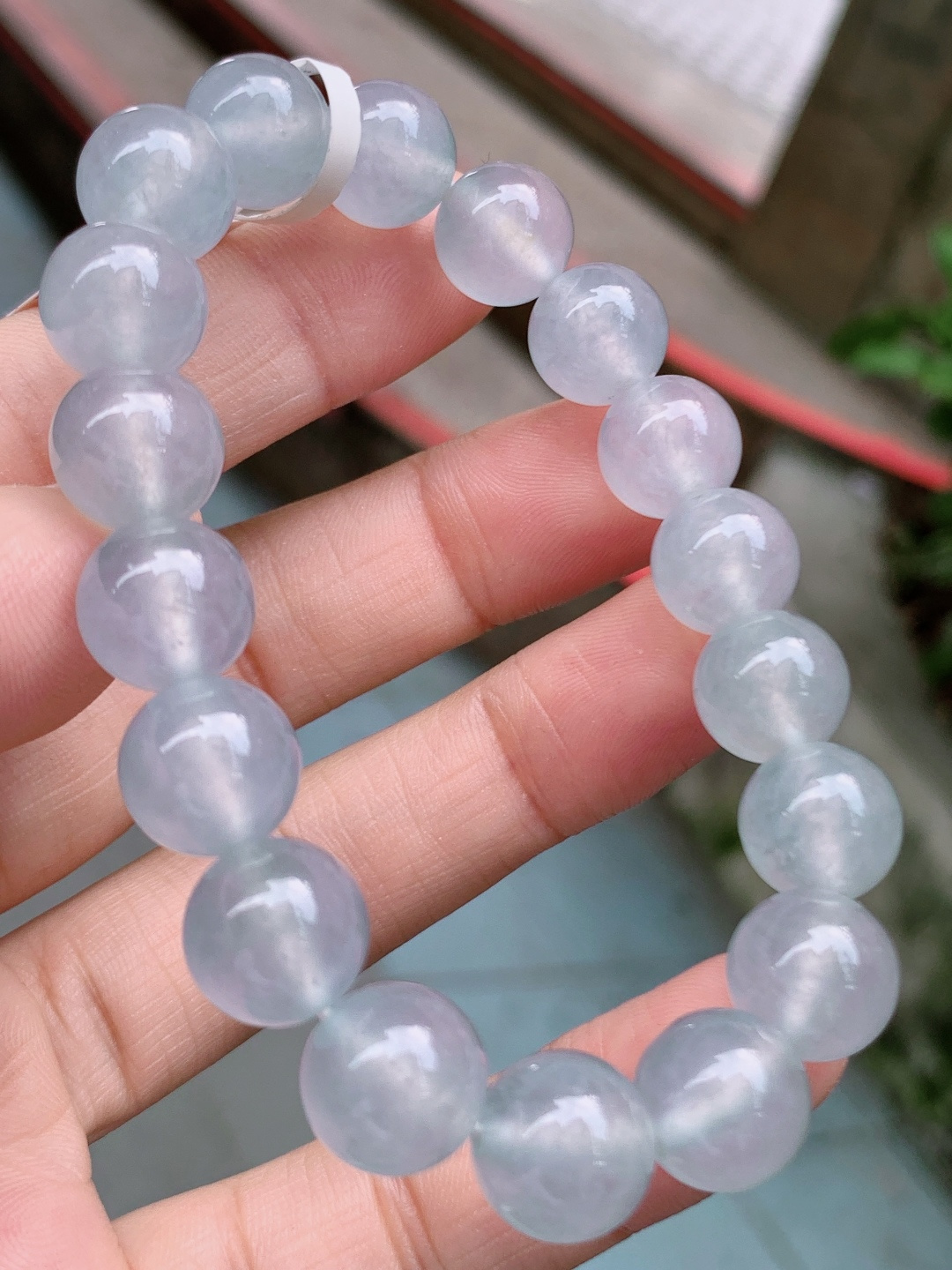 ️ 18颗冰蓝底手链
