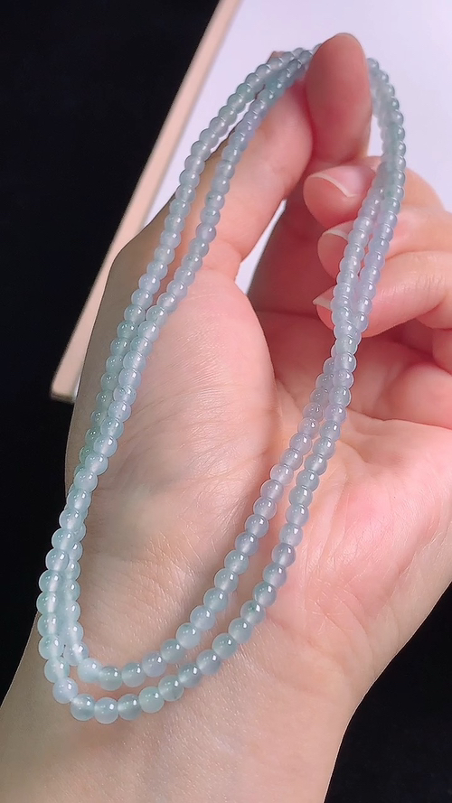 ️冰种项链，尺寸:3.5-3.5mm 9