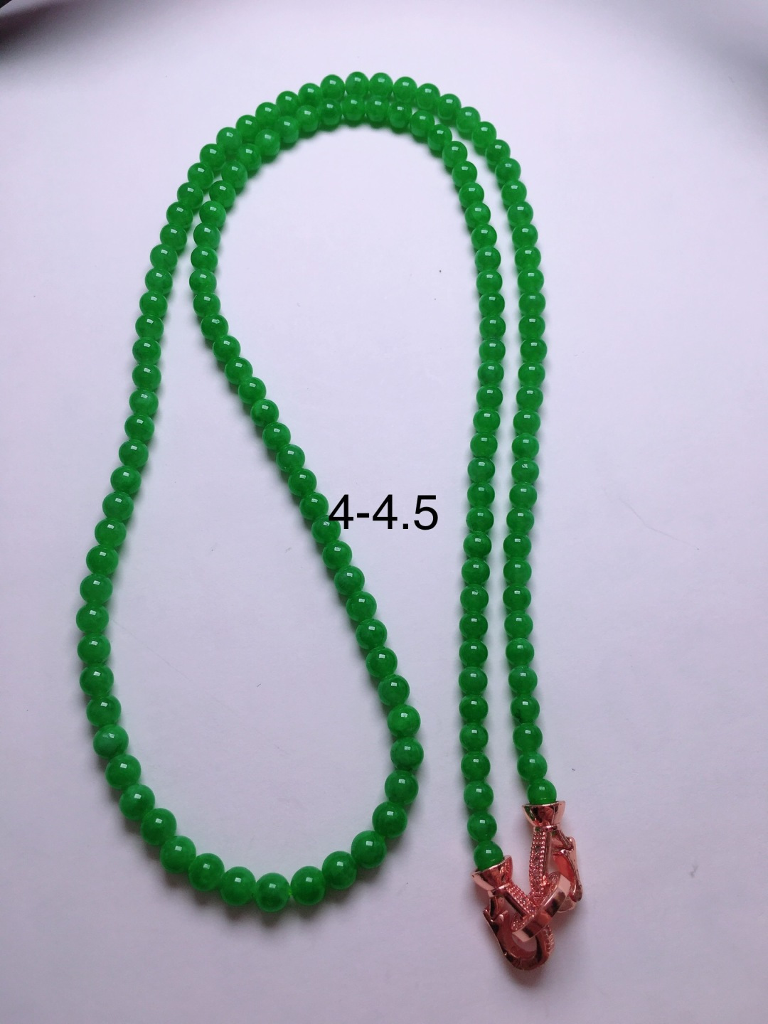 ️绿珠子项链，晶莹剔透，新颖时尚，4-4.5