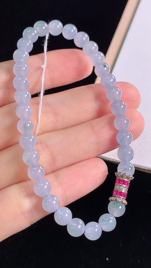 冰紫手链，尺寸:5.8-5.8mm