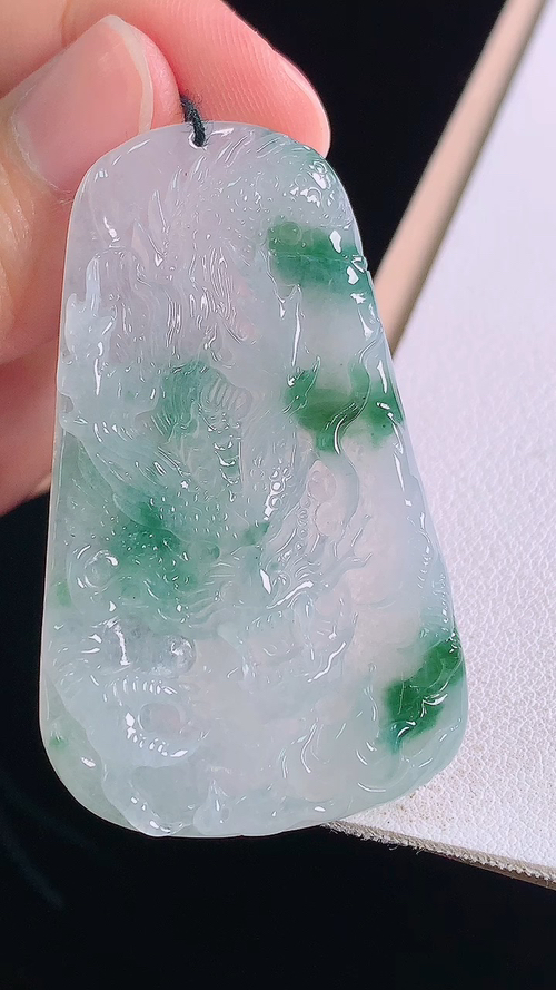 冰飘花龙牌，无裂，尺寸:51.1-30.7-5.1mm 11