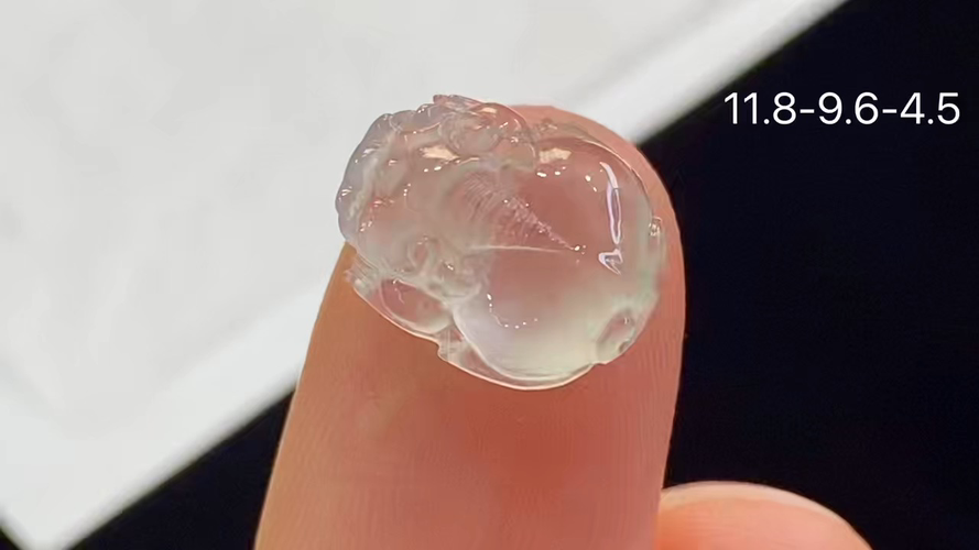 玻璃种貔貅，无裂，11.8-9.6-4.5