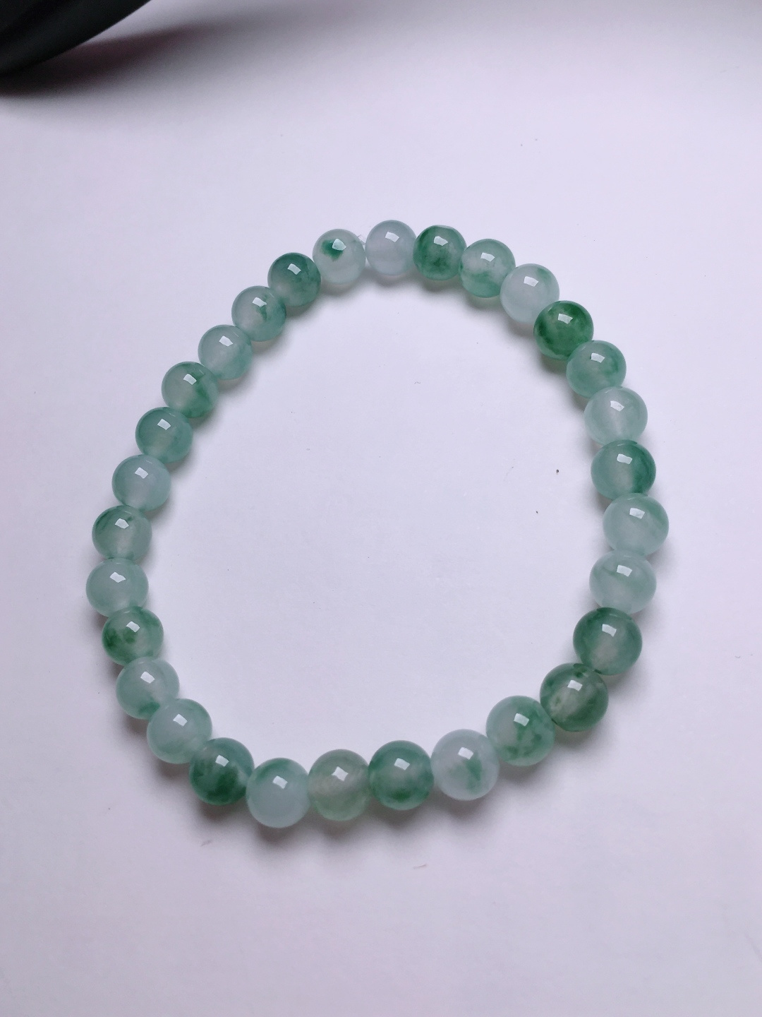 ️冰种飘花珠子手链，晶莹剔透，新颖时尚，6.2
