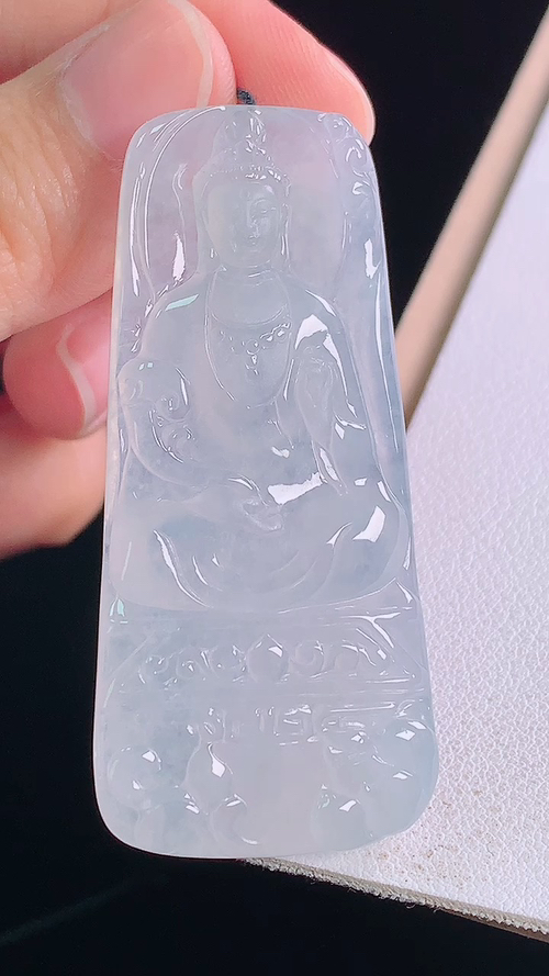 ️冰种观音，无裂，尺寸:55.0-25.1-5.7mm 11