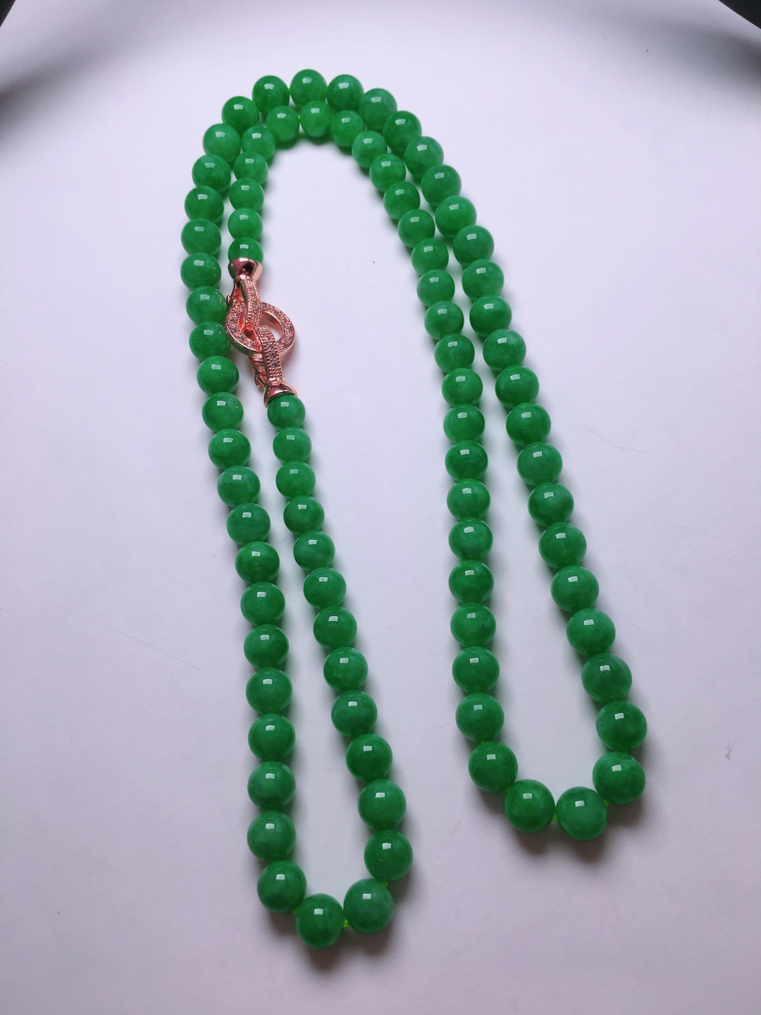 ️绿珠子项链，晶莹剔透，新颖时尚，6-7
