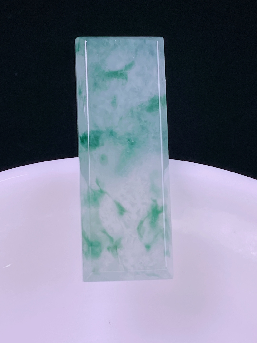 ️冰飘花无事牌，老种起光，细底通透，尺寸：34.6/12.8/6mm0614