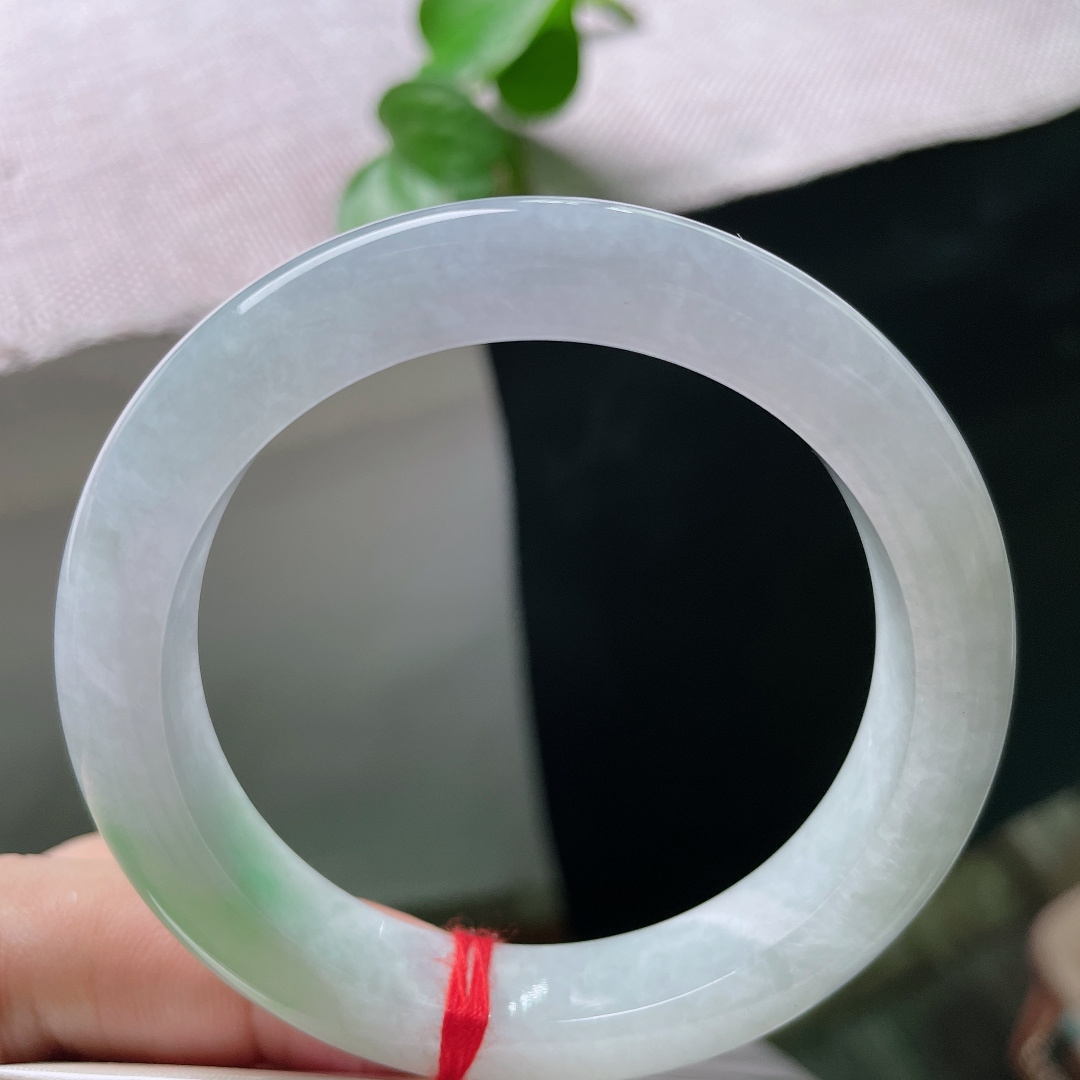 52.6/10.8/8，白底青正圈，清润质地，显气质，水头好，种老，皮纹，ss53821a