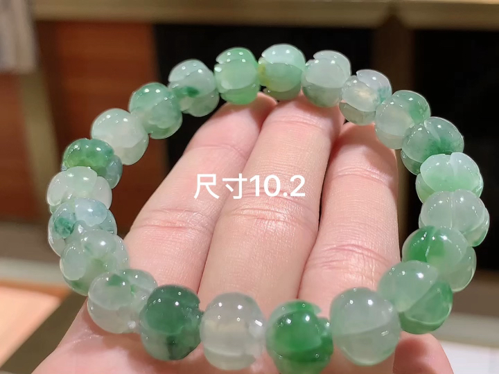 冰飘花手串  尺寸，10.2