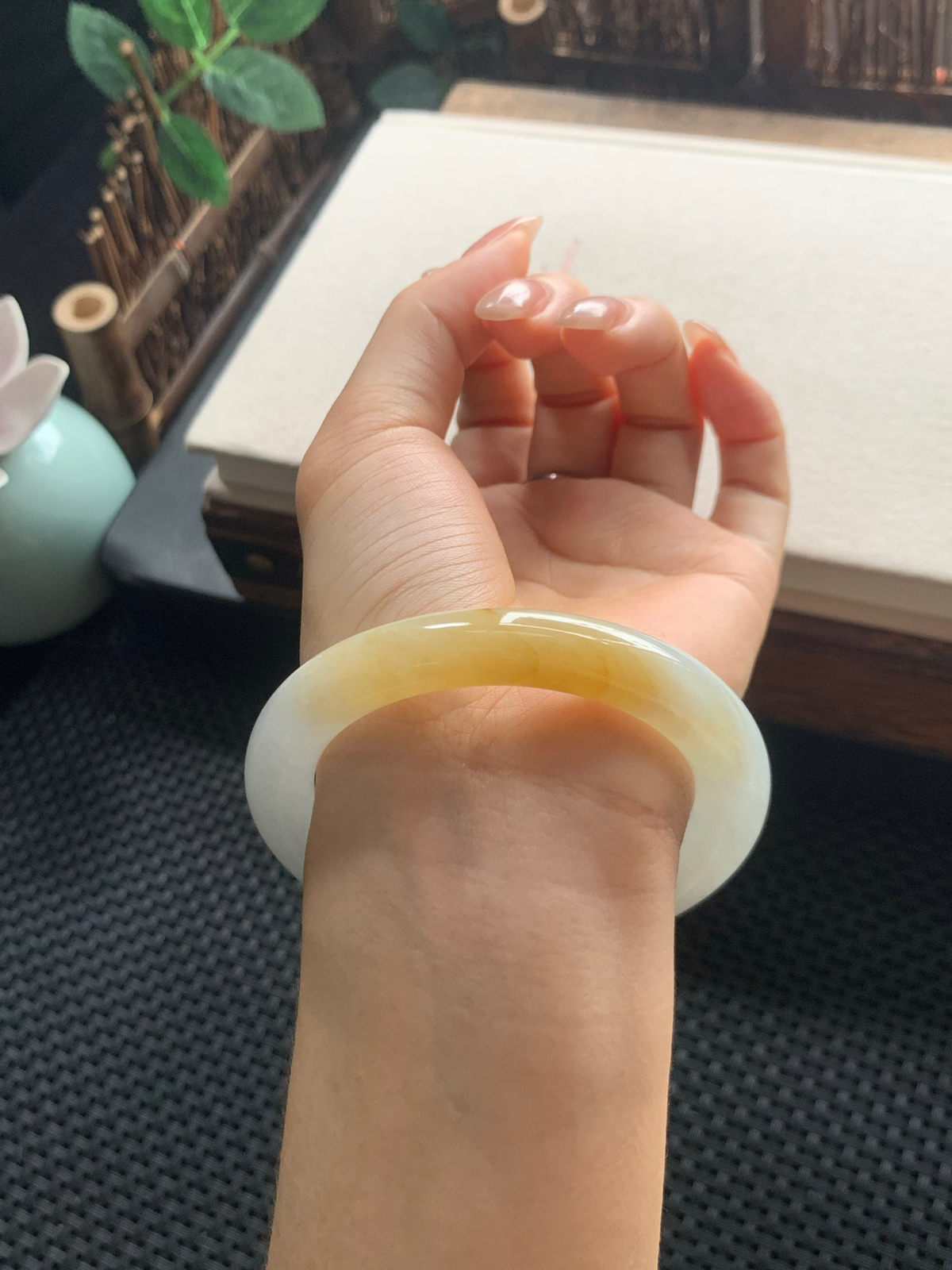 55圈口正圈黄翡手镯