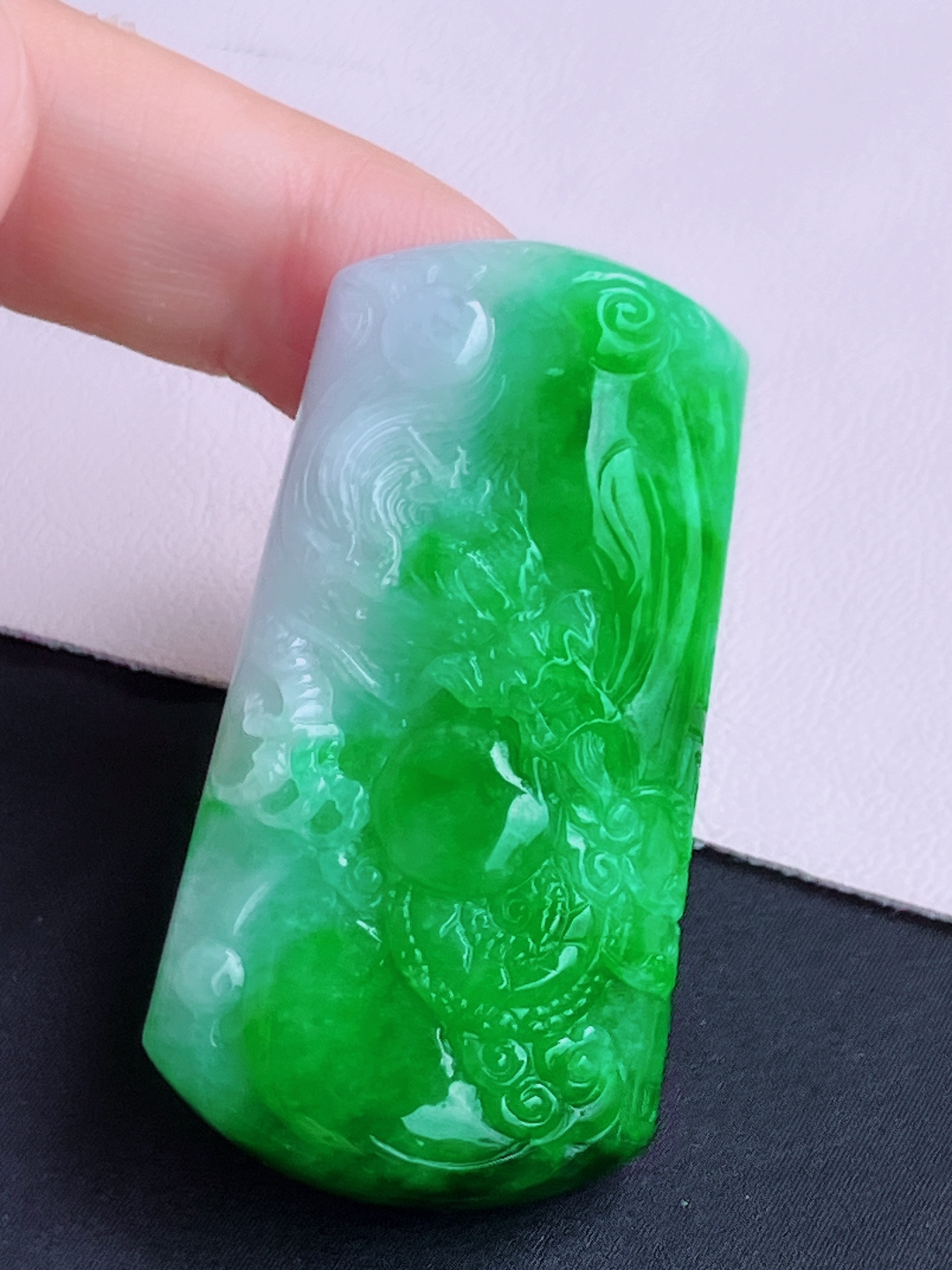 阳绿龙牌，栩栩如生，尺寸55.6/28.8/10.3/自然光实拍