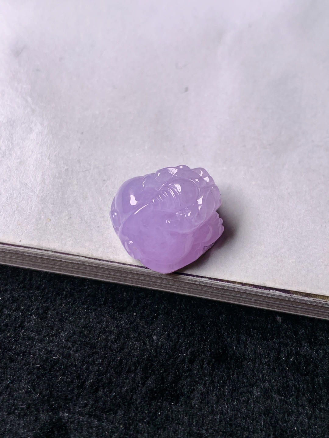冰紫貔貅 ，色泽浓艳 0614尺寸14.3*14.3*8