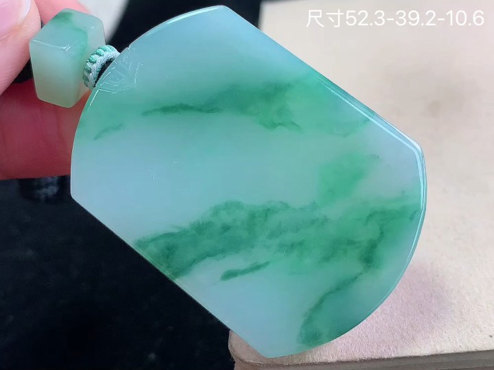 冰飘花无事牌 老坑冰透 种老水足 水润光泽 性比高 无裂, 尺寸看图