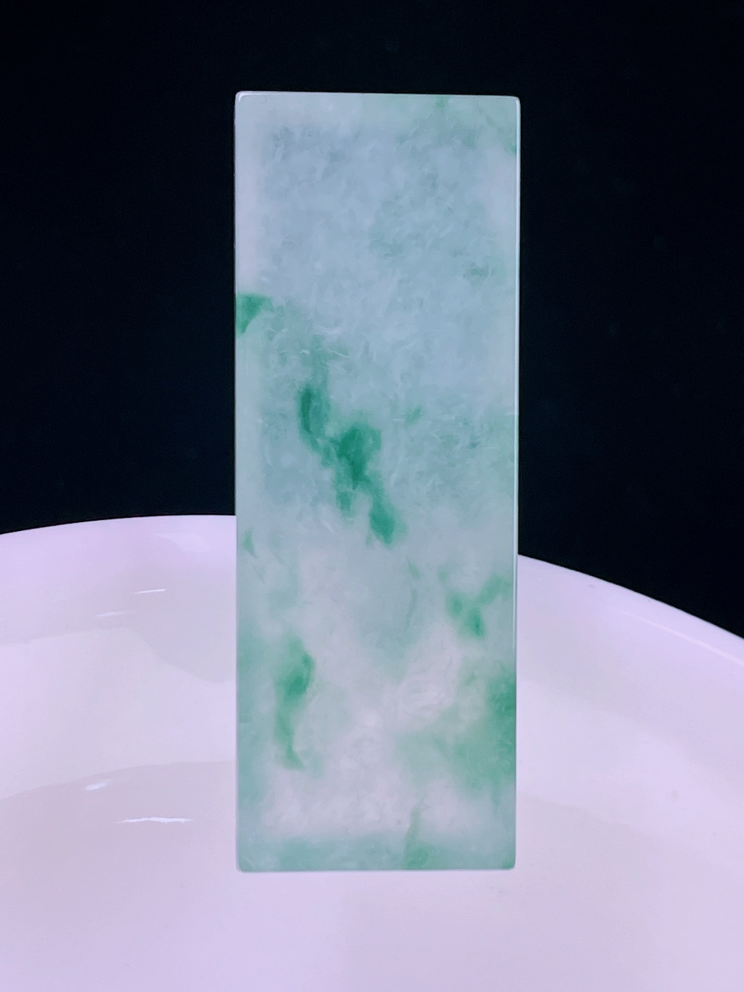 ️冰飘花无事牌，老种起光，细底通透，尺寸：34.6/12.8/6mm0614