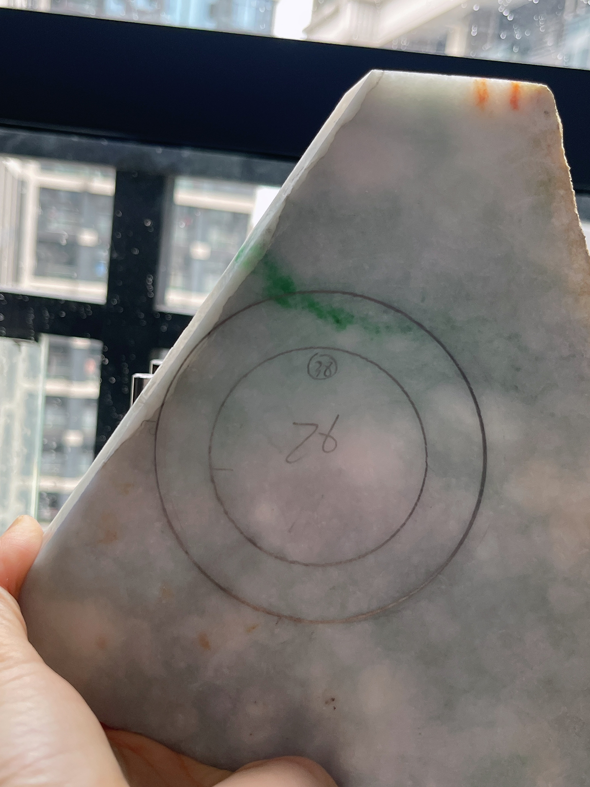 翡翠板料，⭕️正圈最大做60，圆条最大做56