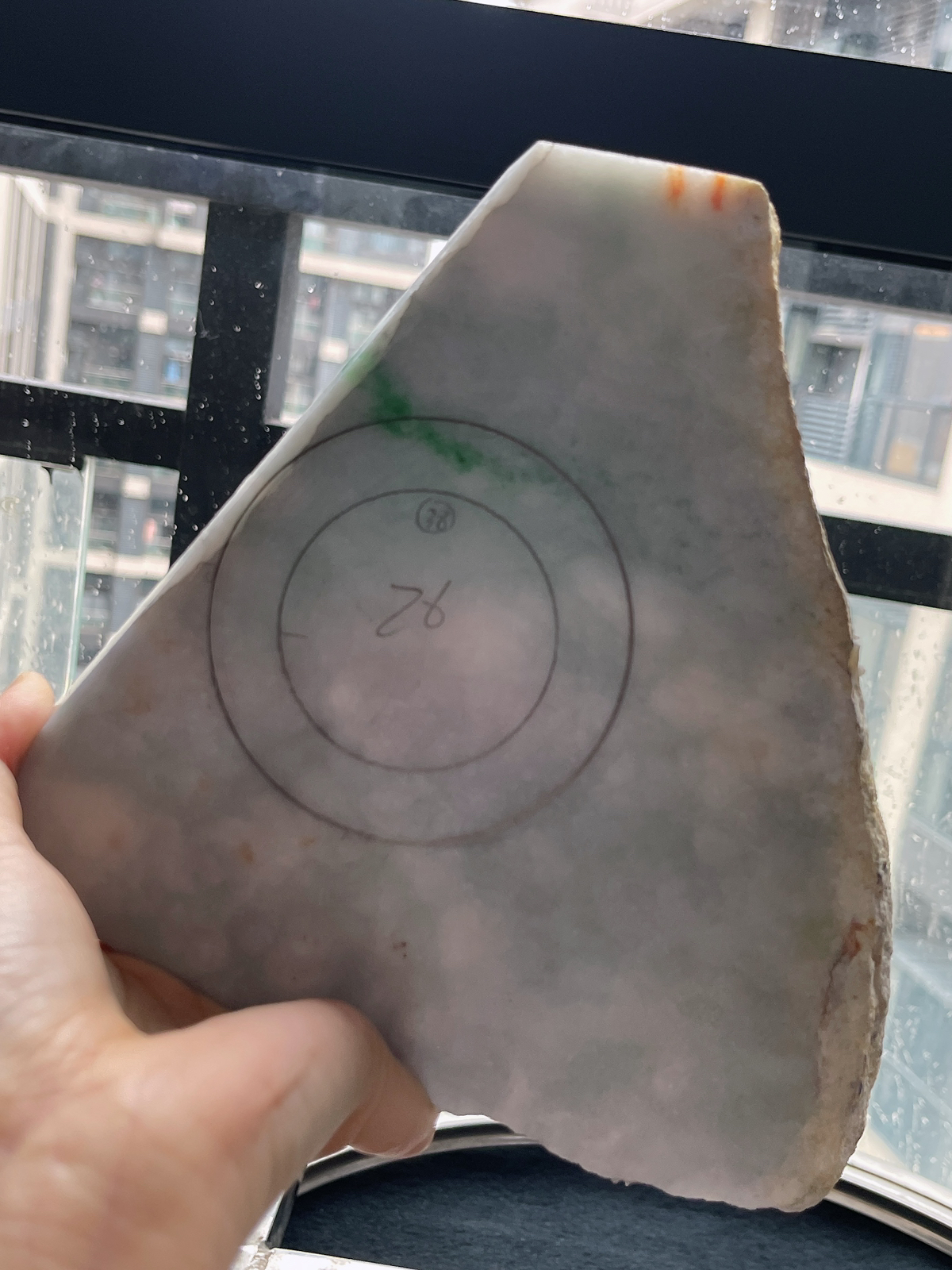 翡翠板料，⭕️正圈最大做60，圆条最大做56