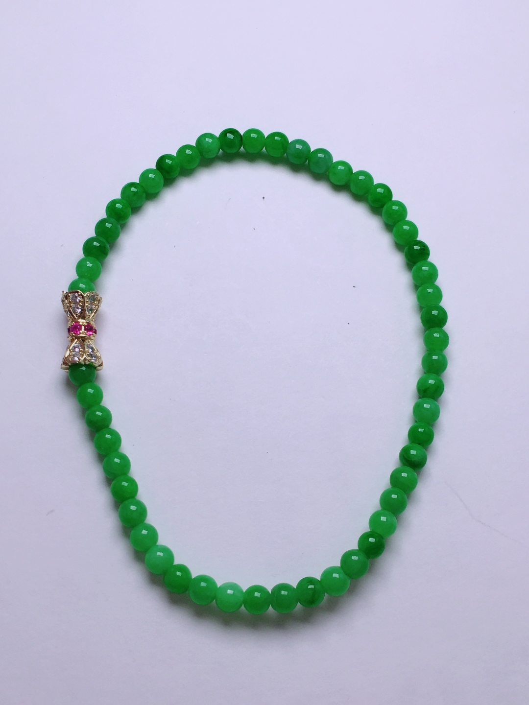 ️绿珠子手串，晶莹剔透，新颖时尚，3.3