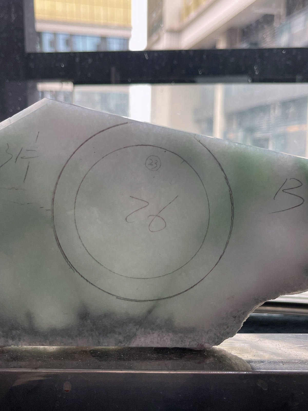 翡翠板料，⭕️正圈最大做60，圆条最大做56