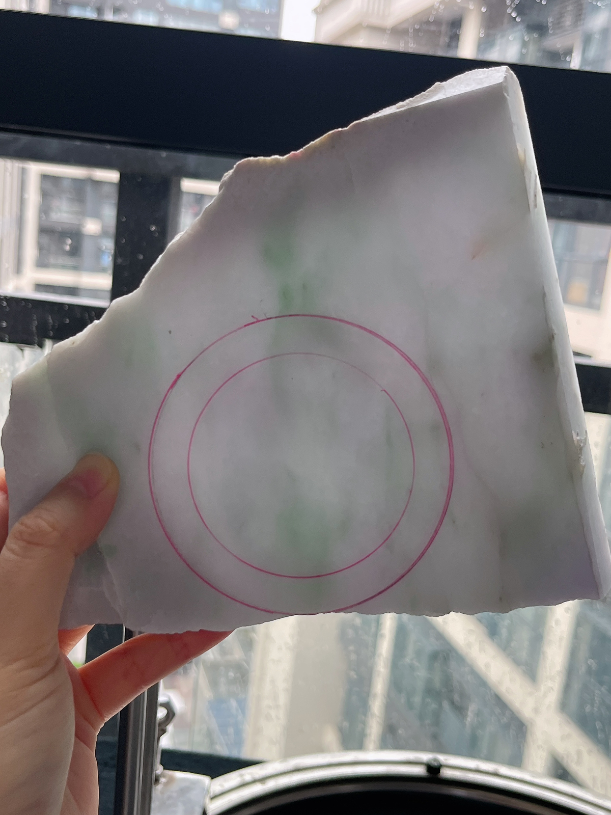 翡翠板料，⭕️正圈最大做62，圆条最大做58