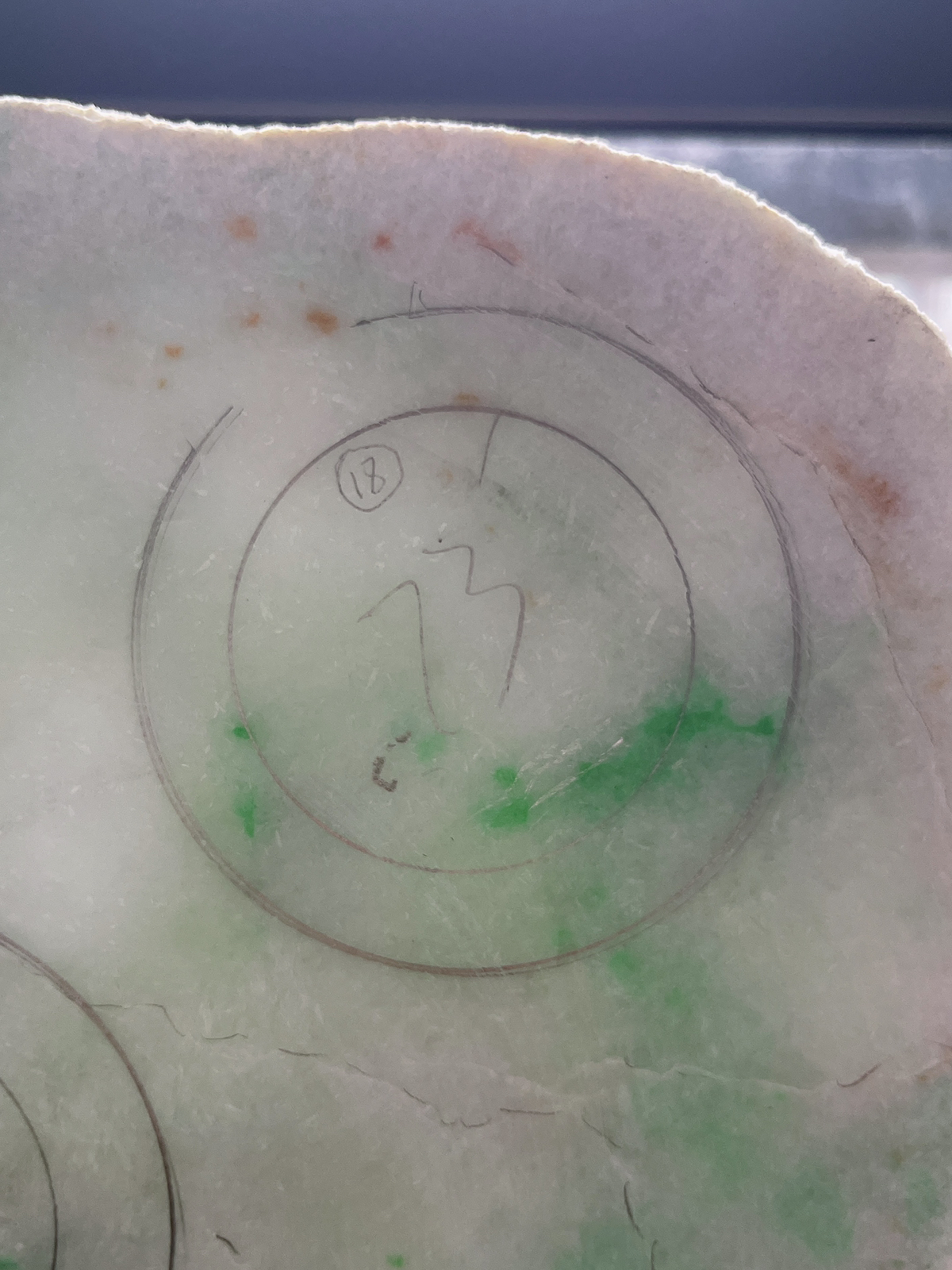 翡翠板料，⭕️正圈最大做57，圆条最大做53