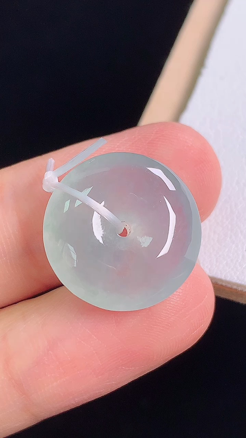 冰种平安扣，无裂，尺寸:16.1-5.5mm 13