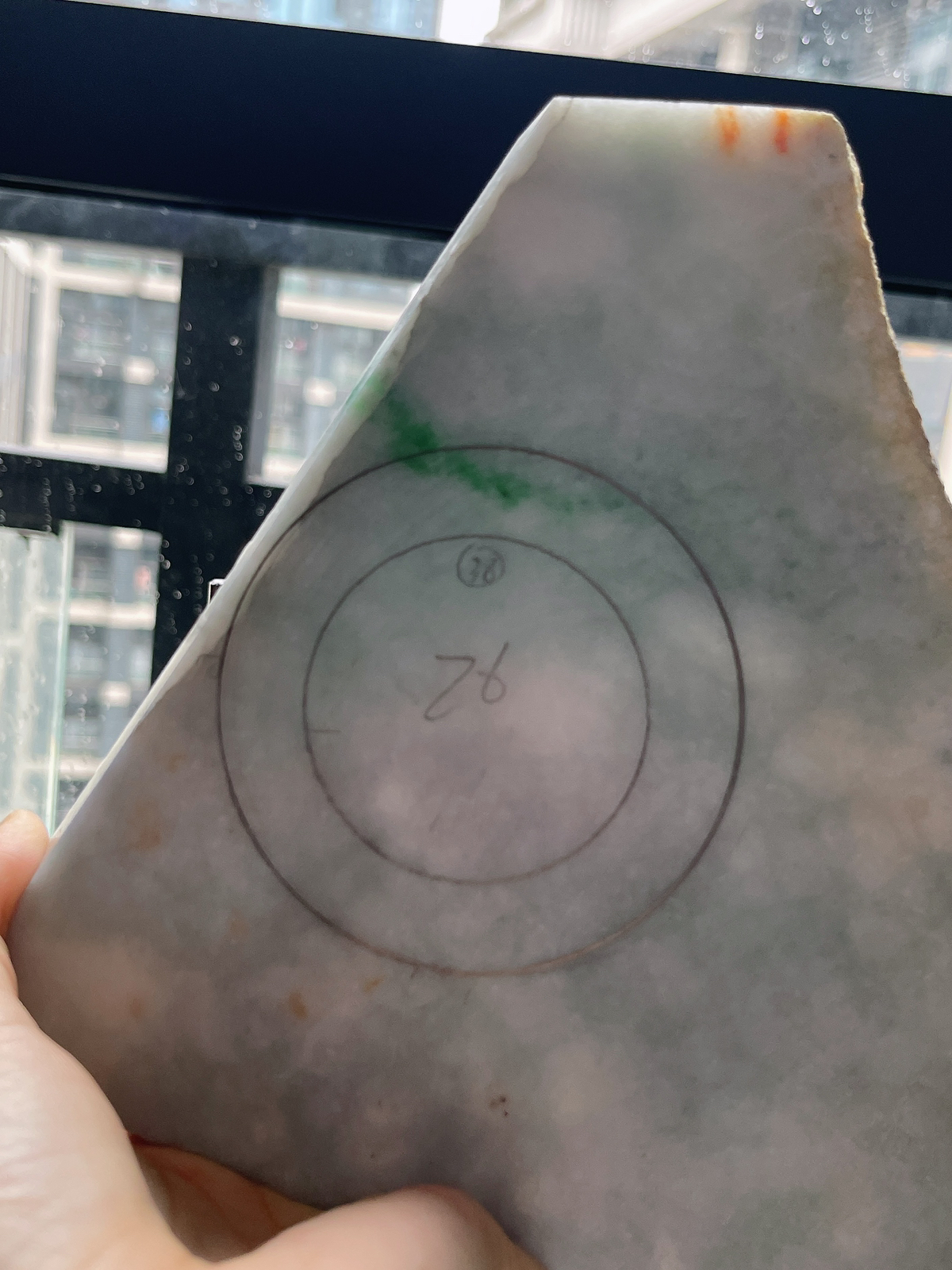翡翠板料，⭕️正圈最大做60，圆条最大做56