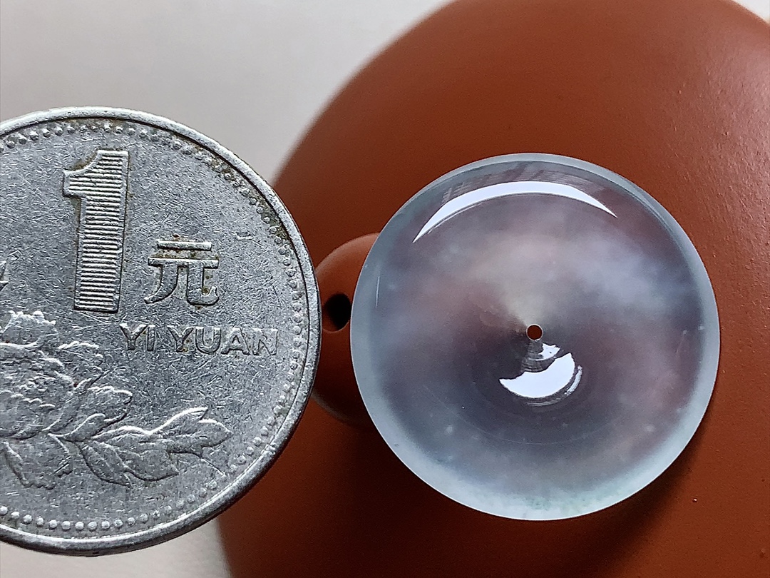 ️ 玻璃种怀古 种水，冰透起胶感，尺寸21.2*3.8