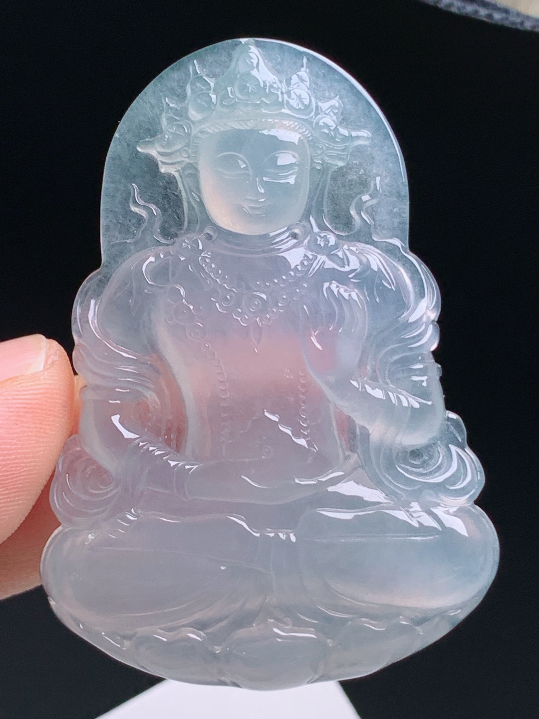 ️ 度母观音，莹润起光精工细雕，法相端庄气质温婉 裸石55-39.1-5.2 490612