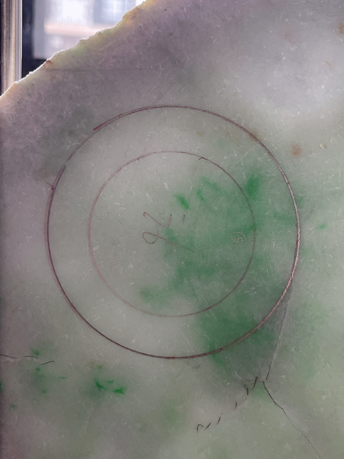 翡翠板料，⭕️正圈最大做60，圆条最大做56