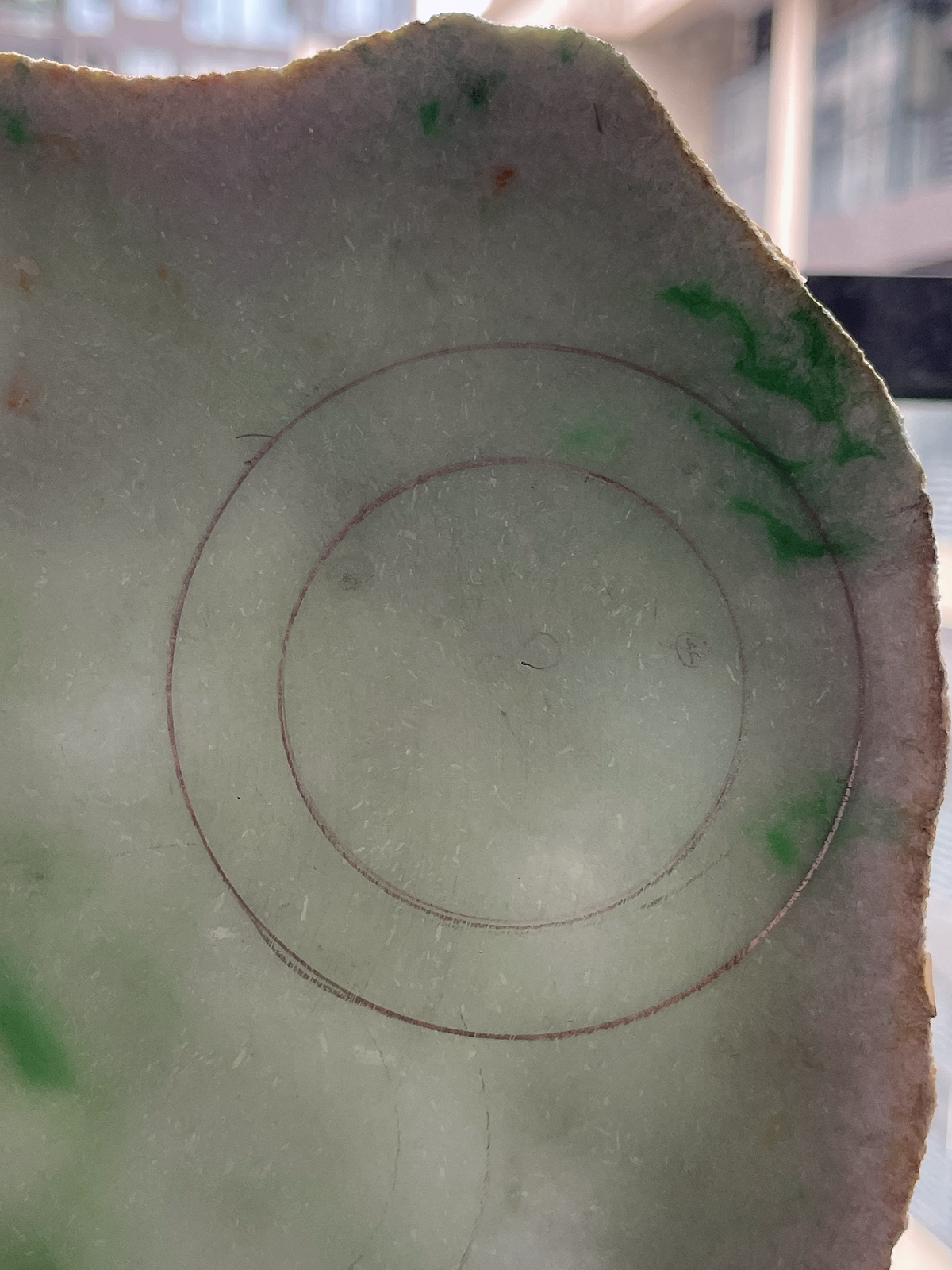 翡翠板料，⭕️正圈最大做66，圆条最大做62