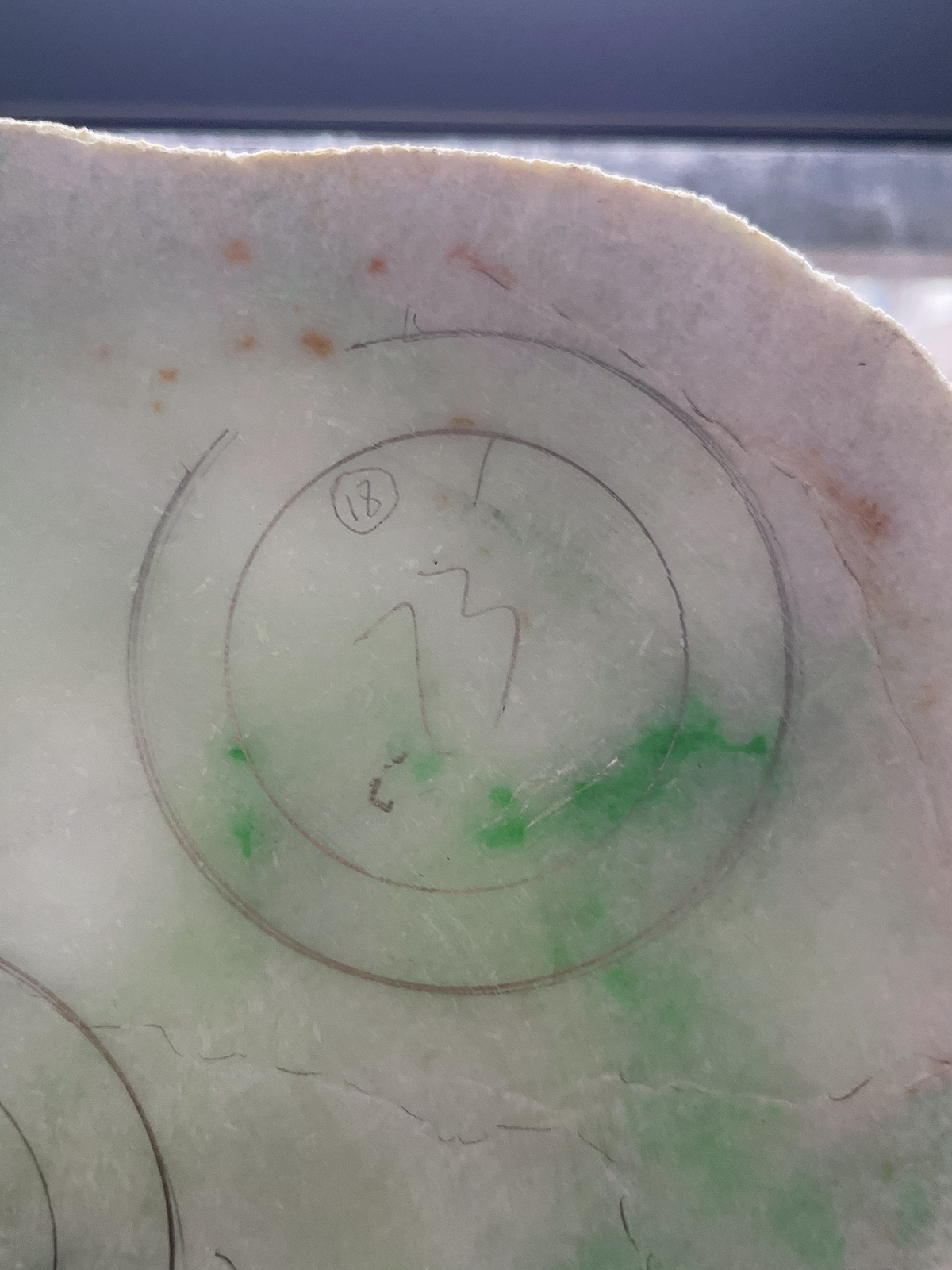 翡翠板料，⭕️正圈最大做57，圆条最大做53