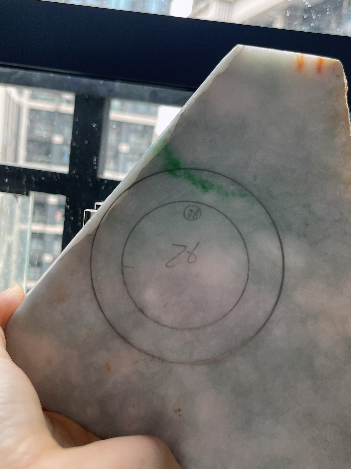 翡翠板料，⭕️正圈最大做60，圆条最大做56