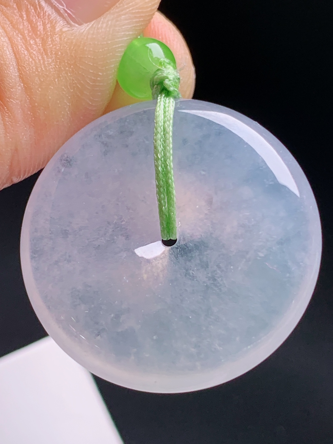 ️ 木那雪花棉平安扣，冰透胶感雪花漫天，莹润通透平安百搭 490613