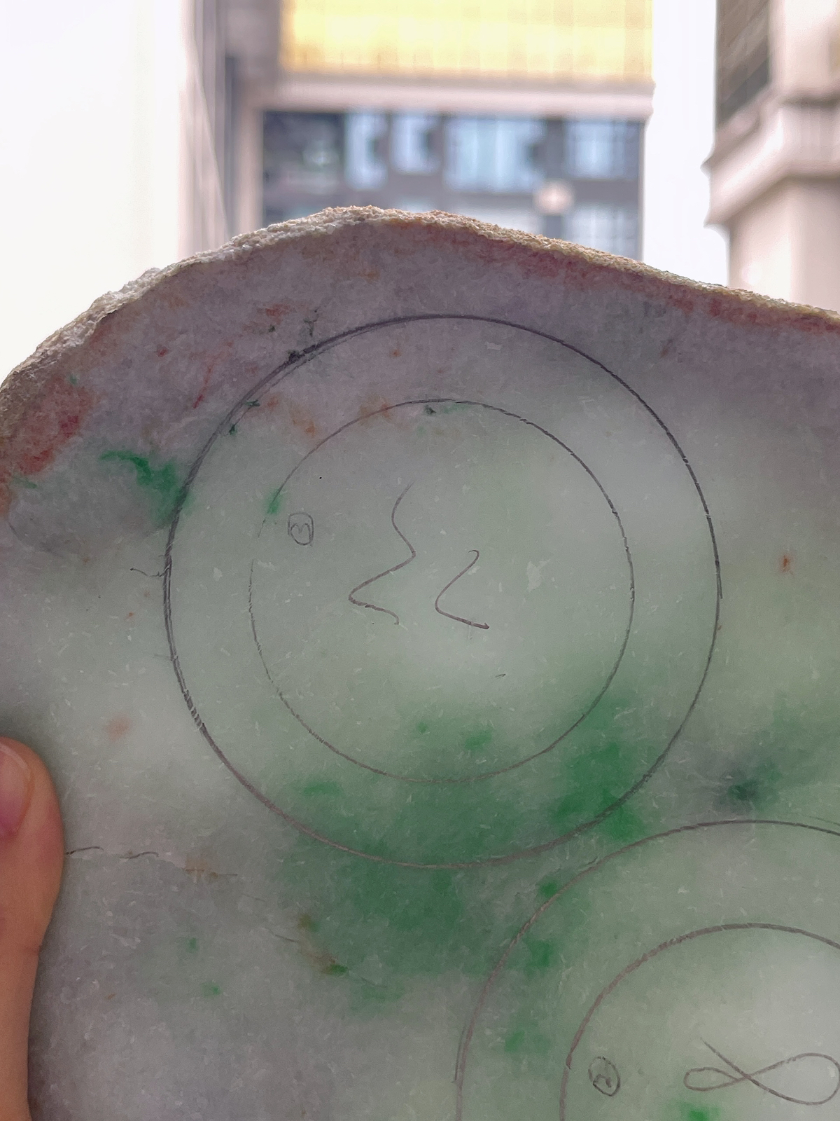 翡翠板料，⭕️正圈最大做57，圆条最大做53