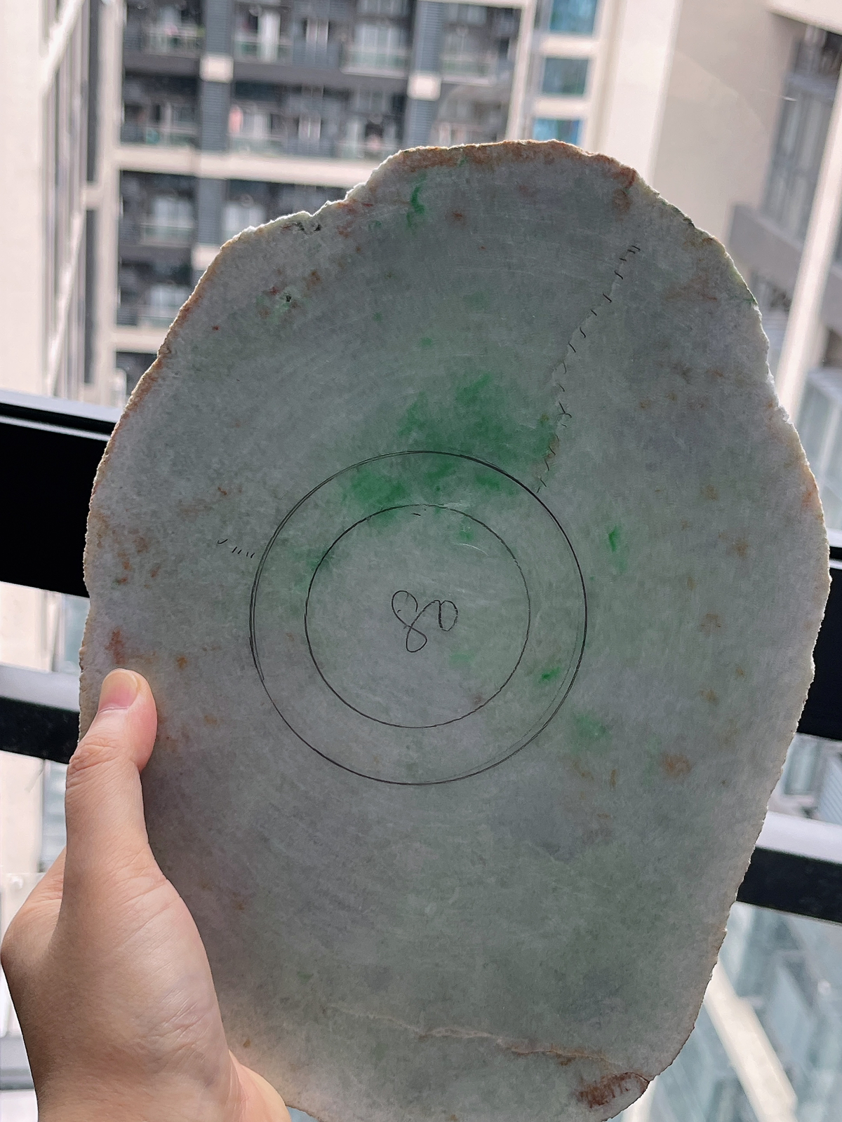 翡翠板料，⭕️正圈最大做64，圆条最大做60